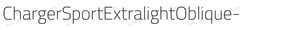 ChargerSportExtralightOblique-lGL5字体转换