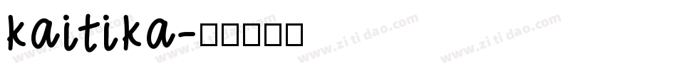 kaitika字体转换