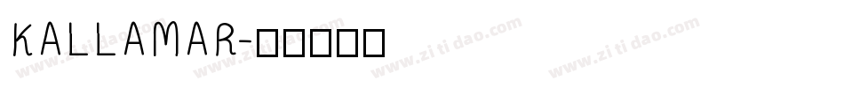 KALLAMAR字体转换