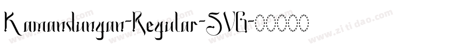 Kamandungan-Regular-SVG字体转换