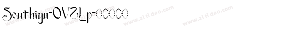 Southiya-OVZLp字体转换