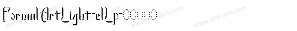 FormalArtLight-elLp字体转换
