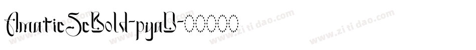 AmaticScBold-pyaD字体转换
