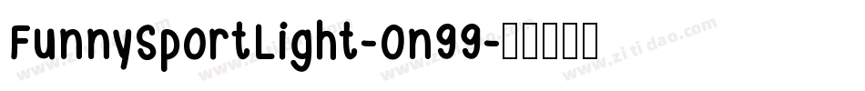 FunnySportLight-0n99字体转换