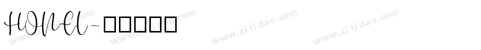 HONEL字体转换