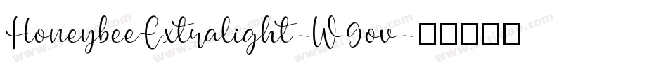 HoneybeeExtralight-W9ov字体转换