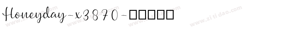 Honeyday-x3870字体转换