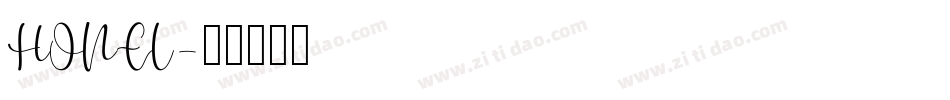 HONEL字体转换