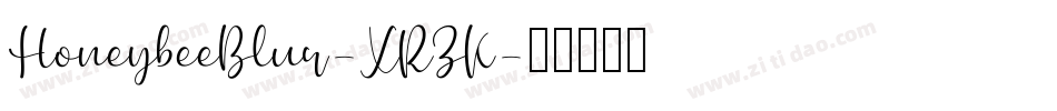 HoneybeeBlur-XRZK字体转换