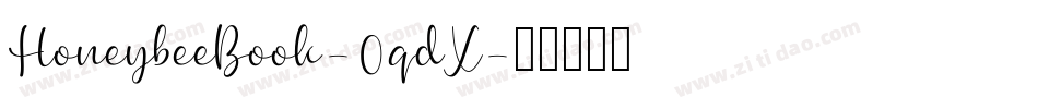HoneybeeBook-0qdX字体转换