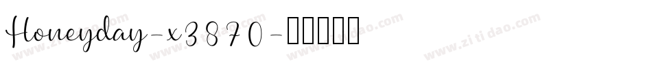 Honeyday-x3870字体转换