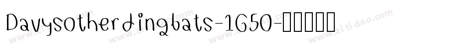 Davysotherdingbats-1G50字体转换