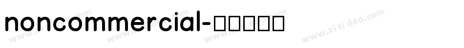 noncommercial字体转换