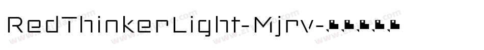 RedThinkerLight-Mjrv字体转换