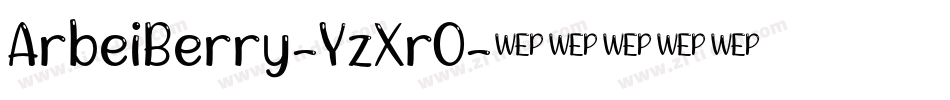 ArbeiBerry-YzXrO字体转换