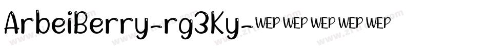 ArbeiBerry-rg3Ky字体转换