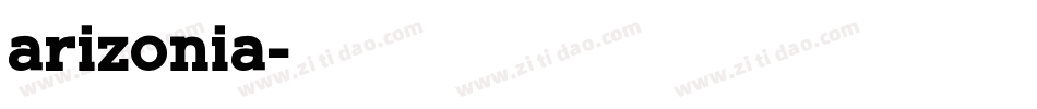 arizonia字体转换