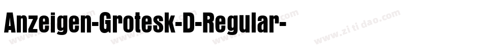 Anzeigen-Grotesk-D-Regular字体转换