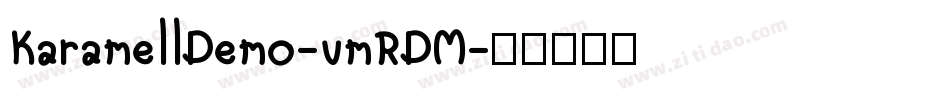 KaramellDemo-vmRDM字体转换