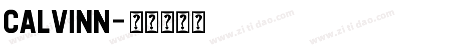 CALVINN字体转换