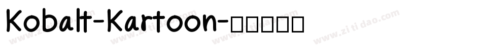 Kobalt-Kartoon字体转换