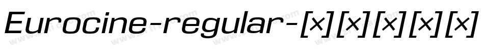 Eurocine-regular字体转换
