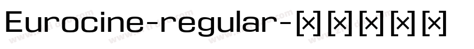 Eurocine-regular字体转换