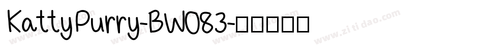 KattyPurry-BW083字体转换