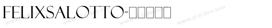 Felixsalotto字体转换