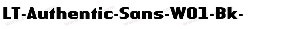 LT-Authentic-Sans-W01-Bk字体转换