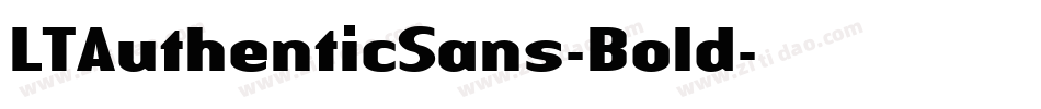 LTAuthenticSans-Bold字体转换