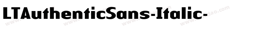 LTAuthenticSans-Italic字体转换