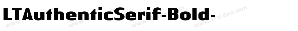LTAuthenticSerif-Bold字体转换