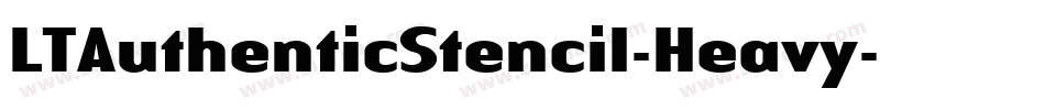 LTAuthenticStencil-Heavy字体转换