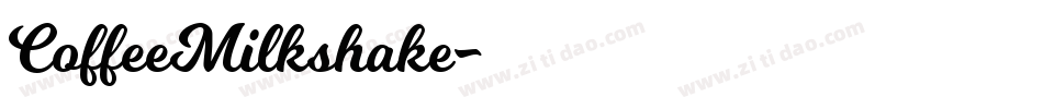 CoffeeMilkshake字体转换