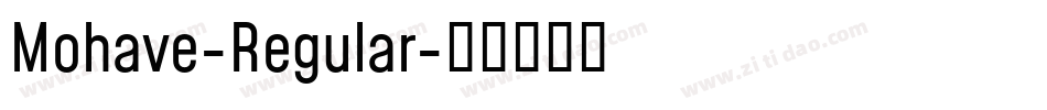 Mohave-Regular字体转换