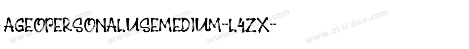 AgeopersonaluseMedium-l4zX字体转换