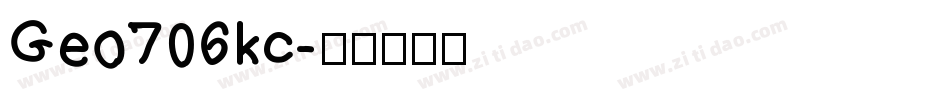 Geo706kc字体转换