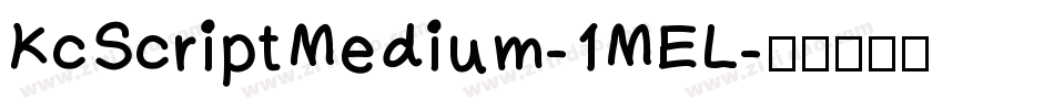 KcScriptMedium-1MEL字体转换