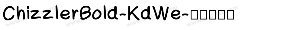 ChizzlerBold-KdWe字体转换