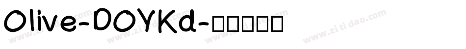 Olive-DOYKd字体转换