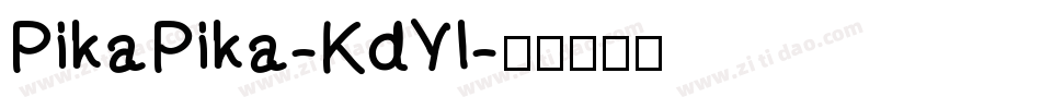 PikaPika-KdYl字体转换