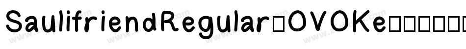 SaulifriendRegular-OVOKe字体转换