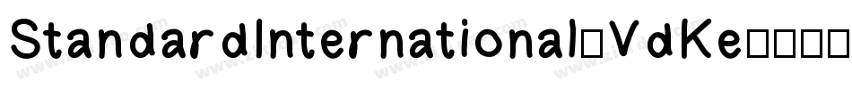StandardInternational-VdKe字体转换