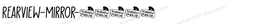 Rearview-Mirror字体转换