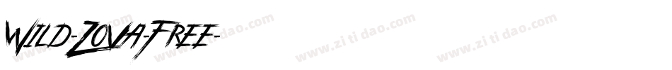 Wild-Zova-Free字体转换
