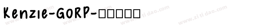 Kenzie-G0RP字体转换