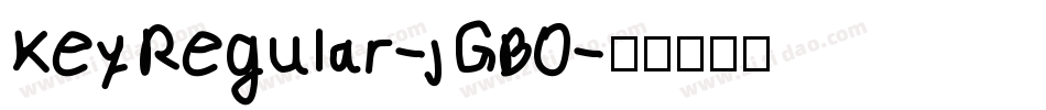 KeyRegular-jGB0字体转换