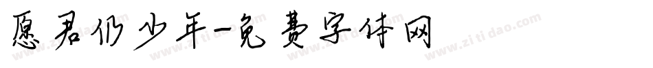 愿君仍少年字体转换