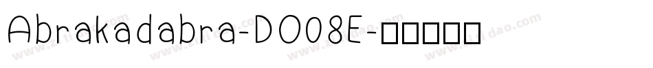 Abrakadabra-DO08E字体转换